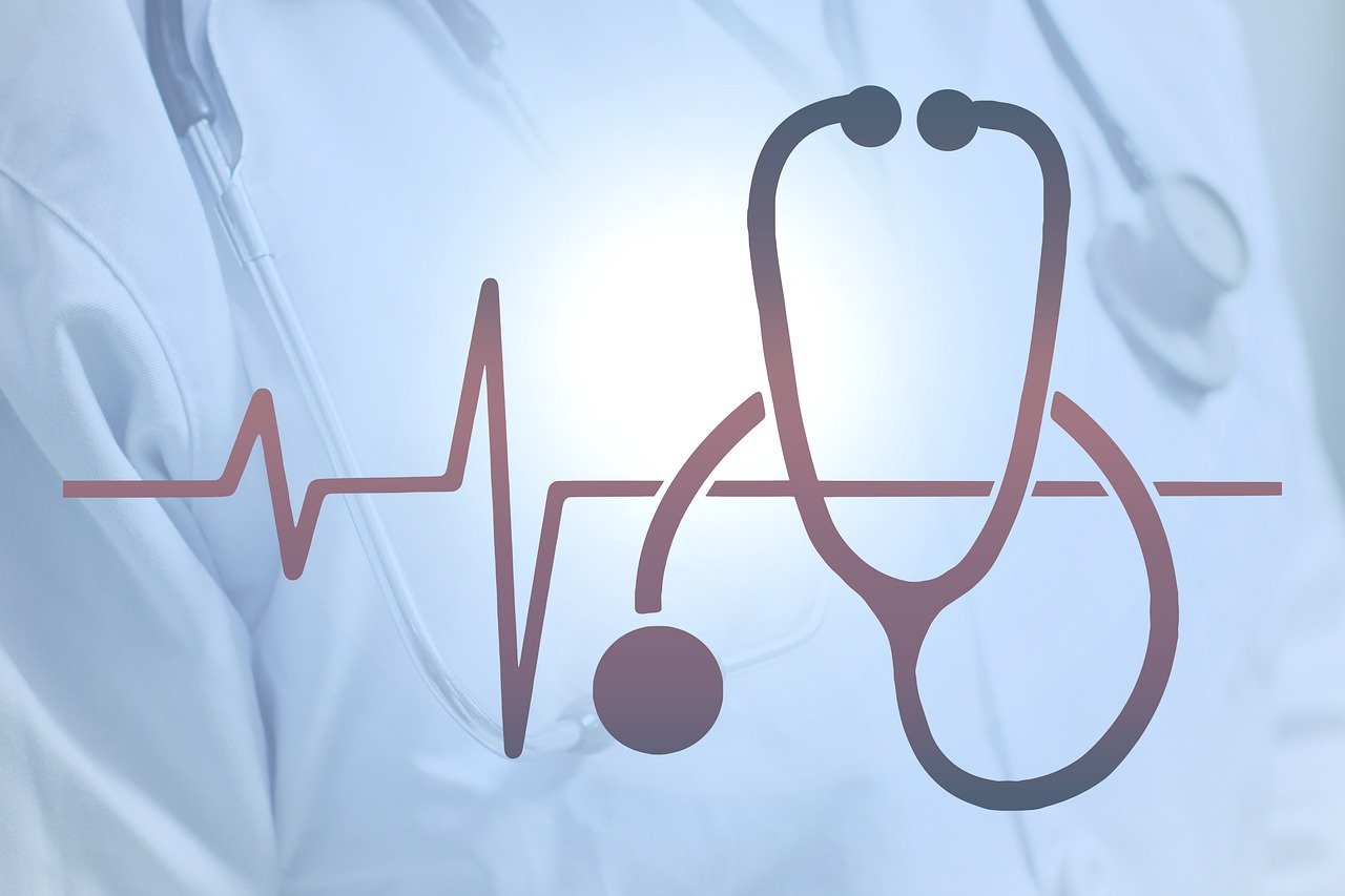 Digital healthcare illustration
